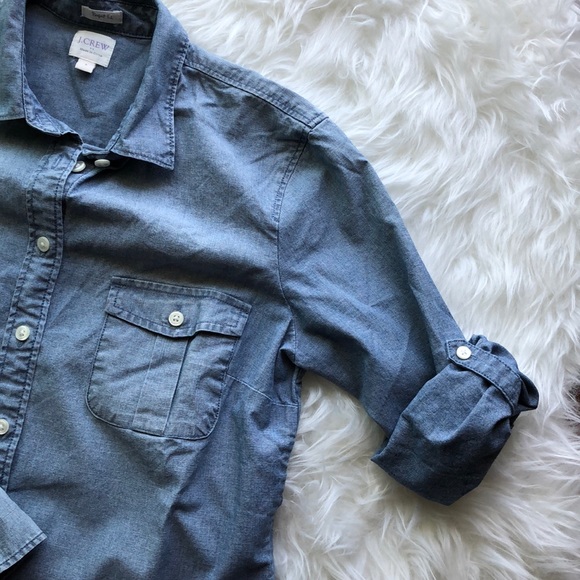 J. Crew Tops - •J. Crew• denim shirt